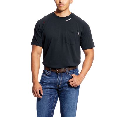 Ariat FR Baselayer - T Shirts Zwart Heren - 33368-181